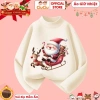 Áo Giữ Nhiệt Ông Già Noel Cưỡi Tuần Lộc Merry Christmas cho Bé Trai và Bé Gái - Vải Co Dãn, Mềm Ấm, CIUCIU KID 5