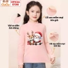 Áo Giữ Nhiệt Ông Già Noel Cưỡi Tuần Lộc Merry Christmas cho Bé Trai và Bé Gái - Vải Co Dãn, Mềm Ấm, CIUCIU KID 9