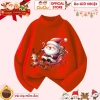 Áo Giữ Nhiệt Ông Già Noel Cưỡi Tuần Lộc Merry Christmas cho Bé Trai và Bé Gái - Vải Co Dãn, Mềm Ấm, CIUCIU KID 10