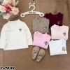 Áo giữ nhiệt thu đông bé gái cổ 3p basic, chất zip lông mềm mịn 7-27kg Tini Kids đồng giá 39k, chỉ 164k