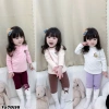 Áo giữ nhiệt thu đông bé gái cổ 3p basic, chất zip lông mềm mịn 7-27kg Tini Kids đồng giá 39k, chỉ 164k 5