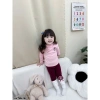 Áo giữ nhiệt thu đông bé gái cổ 3p basic, chất zip lông mềm mịn 7-27kg Tini Kids đồng giá 39k, chỉ 164k 8