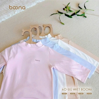 Áo giữ nhiệt vải Petit cổ 3 phân bo, mềm mại co giãn, siêu ấm áp, áo thu đông cho bé 6‑18 tháng - chỉ 60.200₫ 3