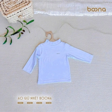 Áo giữ nhiệt vải Petit cổ 3 phân bo, mềm mại co giãn, siêu ấm áp, áo thu đông cho bé 6‑18 tháng - chỉ 60.200₫ 6
