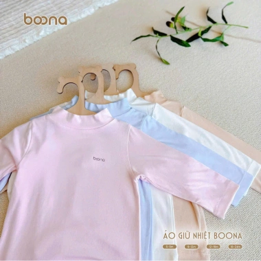 Áo giữ nhiệt vải Petit cổ 3 phân bo, mềm mại co giãn, siêu ấm áp, áo thu đông cho bé 6‑18 tháng - chỉ 60.200₫ 8