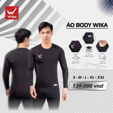 Áo Giữ Nhiệt Wika - Thun Thể Thao Co Giãn 4 Chiều, Ôm Body, Giá 199.000₫ 8