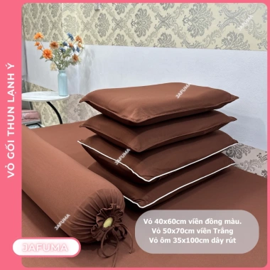 Áo gối nằm JAFUMA Thun Lạnh Ý 40x60 50x70 - Vỏ gối ôm siêu mềm giá chỉ 26.000₫ 6