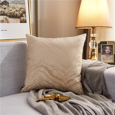 Áo gối sofa nhung màu đồng sang trọng 45x45cm - Giảm giá, chỉ 113.400₫