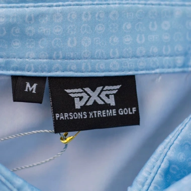 Áo Golf PXG họa tiết nhỏ 3 màu xanh trắng đen Thun lạnh thấm mồ hôi, không nhăn, co dãn 4 chiều, giá 350k 6