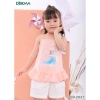 Áo Hai Dây Bé Gái Elsa Độc Đáo Dokma 13-25kg Phối Viền Bèo Giá Ưu Đãi 80.000 5