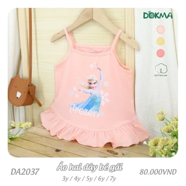 Áo Hai Dây Bé Gái Elsa Độc Đáo Dokma 13-25kg Phối Viền Bèo Giá Ưu Đãi 80.000 12 Áo Hai Dây Bé Gái Elsa Độc Đáo Dokma 13-25kg Phối Viền Bèo Giá Ưu Đãi 80.000 12