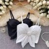 Áo hai dây NLINNI hoa hồng 3D Slim Fit corset crop top không tay đen - Giá 187.920đ 8