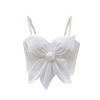 Áo hai dây NLINNI hoa hồng 3D Slim Fit corset crop top không tay đen - Giá 187.920đ 10