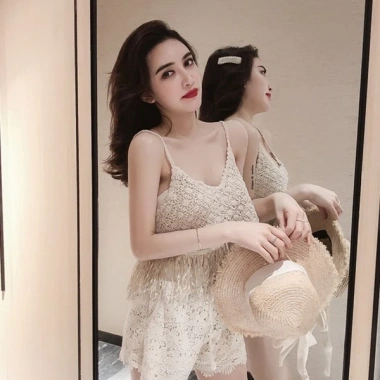 Áo hai dây ren tua rua xinh xắn, thiết kế nhẹ nhàng, chỉ 106.500 VND 4