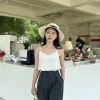 Áo hai dây vintage Hàn đũi lụa full màu, form rộng, giảm giá 49.699 VND 3