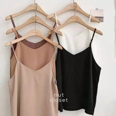 Áo hai dây vintage Hàn đũi lụa full màu, form rộng, giảm giá 49.699 VND 8
