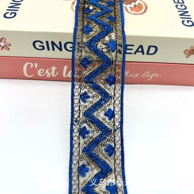 Áo Hanfu 5cm sóng rộng organza sequin thêu - phong dân tộc, giá ưu đãi 75.153 VND