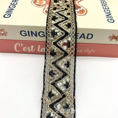 Áo Hanfu 5cm sóng rộng organza sequin thêu - phong dân tộc, giá ưu đãi 75.153 VND