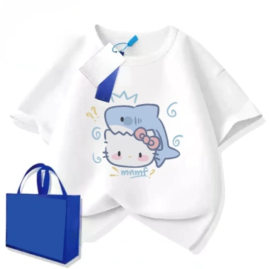 Áo Hello Kitty bé gái form vừa cotton thoáng mát co dãn thấm mồ hôi giảm giá 100.333₫