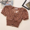 Áo hoa nhí croptop rúm ngực sexy, giảm giá 131.100 VND, trẻ trung, chất liệu thoáng mát 4