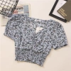 Áo hoa nhí croptop rúm ngực sexy, giảm giá 131.100 VND, trẻ trung, chất liệu thoáng mát 6
