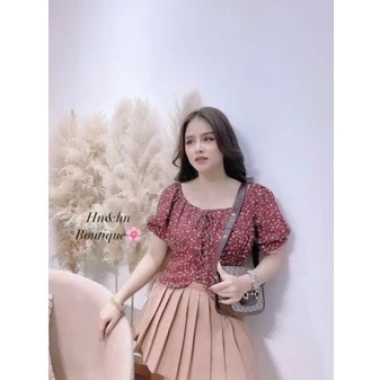 Áo hoa rút dây cổ vuông xinh cộc tay - Giá chỉ 110.400đ, giảm ngay từ 140.208đ 5 Áo hoa rút dây cổ vuông xinh cộc tay - Giá chỉ 110.400đ, giảm ngay từ 140.208đ 5