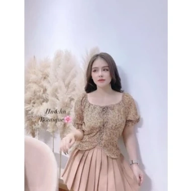 Áo hoa rút dây cổ vuông xinh cộc tay - Giá chỉ 110.400đ, giảm ngay từ 140.208đ 8 Áo hoa rút dây cổ vuông xinh cộc tay - Giá chỉ 110.400đ, giảm ngay từ 140.208đ 8