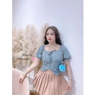 Áo hoa rút dây cổ vuông xinh cộc tay - Giá chỉ 110.400đ, giảm ngay từ 140.208đ 9 Áo hoa rút dây cổ vuông xinh cộc tay - Giá chỉ 110.400đ, giảm ngay từ 140.208đ 9