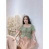Áo hoa rút dây cổ vuông xinh cộc tay - Giá chỉ 110.400đ, giảm ngay từ 140.208đ 10
