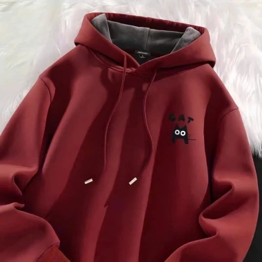 Áo hoodie 2.025 form rộng nỉ bông dày in hình mèo CAT Local Brand - Giá chỉ 99k