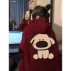 Áo hoodie 2.025 in hoạt hình tay bồng form rộng unisex cho nam nữ - RTOML 89.000₫