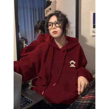 Áo hoodie 2.025 in hoạt hình tay bồng form rộng unisex cho nam nữ - RTOML 89.000₫