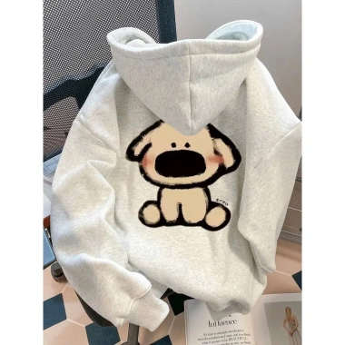 Áo hoodie 2.025 in hoạt hình tay bồng form rộng unisex cho nam nữ - RTOML 89.000₫