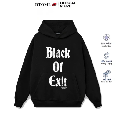 Áo hoodie 2.025 nỉ bông cotton chữ dọc ngực, thu đông rộng, RTOML - 99.000đ