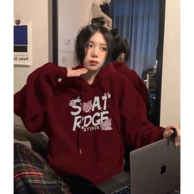 Áo hoodie 2.025 nỉ bông hoạt hình, form rộng, chất liệu dày, mũ - chỉ 89.000₫