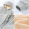 Áo Hoodie Bé Gái Dây Kéo Lót Lông Cừu Có Túi - In Hình Dễ Thương Mùa Thu Đông 6