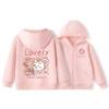 Áo Hoodie bé gái dây kéo, túi in thỏ - Thời trang trẻ em, giảm còn 250.000₫ 6