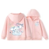 Áo Hoodie bé gái dây kéo, túi tiện, in thỏ dễ thương - Giá 225.100₫ 2