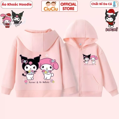 Áo Hoodie Bé Gái Kuromi Nỉ Da Cá Dày Dặn Mềm Mịn Giữ Ấm - Giá 175k (Giảm từ 217k) 2