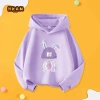 Áo Hoodie bé gái mũ trùm đầu thời trang đơn giản in hình thỏ - giảm giá 22% chỉ 226.800 VND