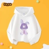 Áo Hoodie bé gái mũ trùm đầu thời trang đơn giản in hình thỏ - giảm giá 22% chỉ 226.800 VND 8