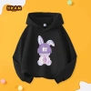 Áo Hoodie bé gái mũ trùm đầu thời trang đơn giản in hình thỏ - giảm giá 22% chỉ 226.800 VND 9