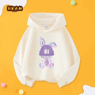 Áo Hoodie bé gái mũ trùm đầu thời trang đơn giản in hình thỏ - giảm giá 22% chỉ 226.800 VND 10