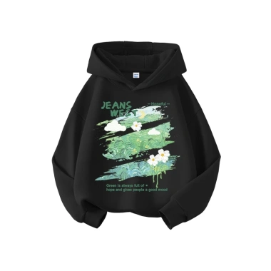 Áo hoodie bé gái mũ trùm đầu xanh lá cây Graffiti thời trang giảm 22% chỉ 226.800₫ 7