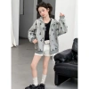 Áo hoodie bé gái mùa xuân thu 2.026 - Cardigan len Hàn Quốc, mũ trùm đầu, thời trang giảm giá 602.208 VND 8