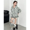Áo hoodie bé gái mùa xuân thu 2.026 - Cardigan len Hàn Quốc, mũ trùm đầu, thời trang giảm giá 602.208 VND 9