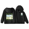 Áo Hoodie bé gái trẻ em dây kéo đơn giản thời trang, in hoa, có túi - Giá chỉ 250.000₫ 4