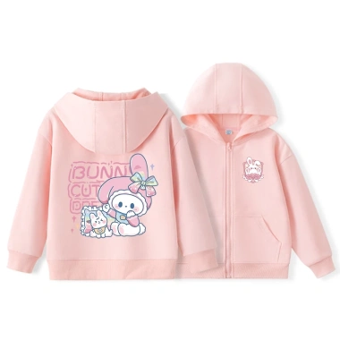 Áo Hoodie bé gái trẻ em, thời trang, túi tiện, in thỏ dễ thương, 250.000 VND 2