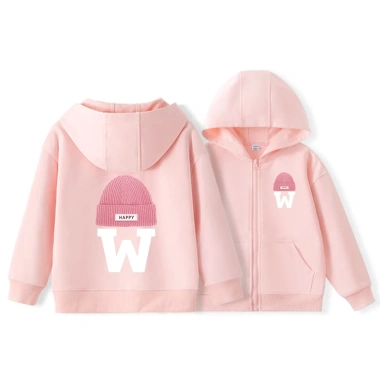 Áo Hoodie bé gái unisex form rộng mũ trùm zip, nỉ bông cotton ấm áp - 250k 2 Áo Hoodie bé gái unisex form rộng mũ trùm zip, nỉ bông cotton ấm áp - 250k 2