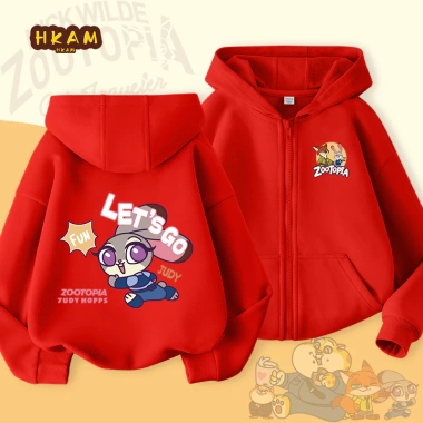 Áo Hoodie Bé Gái Zootopia In Judy Dây Kéo Túi Đa Năng Thời Trang Giá 250k 9